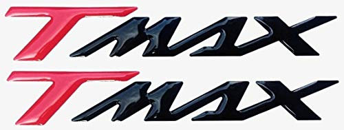 labelbike - 2 ADESIVI-STICKERS RESINA 3D SCRITTA TMAX 500-530-560 per SCOOTER MOTO compatibile con YAMAHA 2001-2021