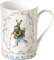 IHR - BOB 844100 - Becher, Hase, Ostern, Edward Rabbit, naturweiß, Porzellan, Bone China, 10,5cm x 8,5cm, spülmaschinen- und mikrowellengeeignet