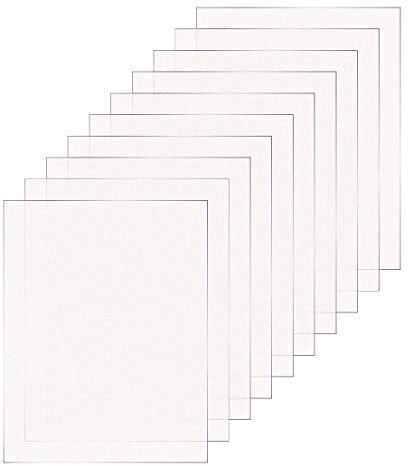 Acrylglas 10 Stück Set 2-10mm Transparent Glasklar Scheibe Materialstärke und Größe Wählbar (5mm, DIN A5 210x148mm)