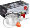 RESTO Casserole à manche en acier inoxydable 18/10 - Marmite à sauce - Couvercle en verre avec sortie vapeur - Convient pour tous les types de plaques de cuisson - Échelle de mesure, carton cadeau