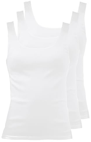 Pompadour 3er Pack Damen Achselhemd Cotton Light 7710-7711-7712-500