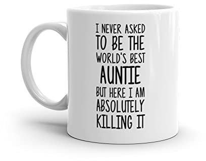 World's Best Auntie Mug-Funny Auntie Gift-Auntie Coffee Mug-Auntie Quote-Best Auntie Ever-Greatest Auntie-Mugs-Joke