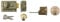 Yale P-77-ENB-PB-60 Traditional Nightlatch, Standard Security, Nickel Finish/Brass Cylinder, 60 mm Backset & P-6KP1109-PB Replacement Rim Cylinder, Suitable for 38-57 mm Doors, 6 Keys Provided
