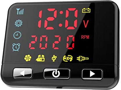Nupaque 12V/24V LCD Monitor Standheizung Schalter Auto Heizung Gerät Controller für Auto Track Lufterhitzer