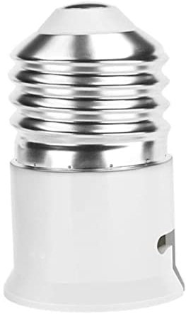 Snner E27 to B22 Socket Converter Bayonet Socket Adapter Lamp Base Adapter for LED Bulbs Incandescent Bulbs CFL Bulbs White