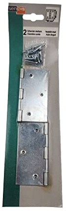 HKB® Scharnier breit verzinkt 80mm x 80mm 2 Stück inkl. Schrauben