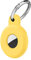 Ainiv Portachiavi per Airtag, Custodia per Airtag Portachiavi in Spesso Silicone, Localizzatore di Chiavi per Airtags Portatile per Zaini e Animali Domestici, Mini Cover Protettiva Tracker, Giallo
