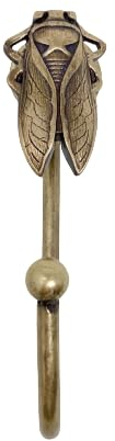 Knobs By Blossom Vintage Antik Messing Eisen Wandhaken Raffhalter Bronze Handmade Metall Tier Haken (21. Käfer)
