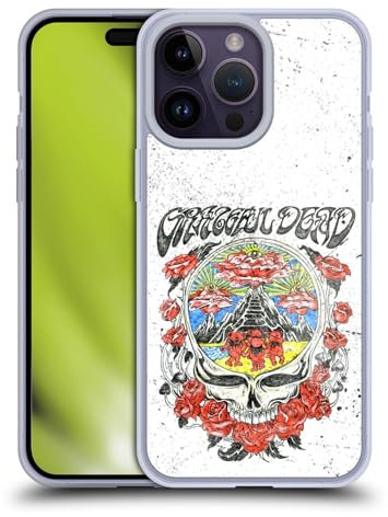 Head Case Designs Licenza Ufficiale Grateful Dead Rosa Tendenze Custodia in Gel [Protezione di Grado Militare] Compatibile con Apple iPhone 14 PRO Max E Compatibile con MagSafe