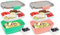 Bugucat Lunchbox Erwachsene 2000ML 2 Set,Auslaufsichere Brotdose Erwachsene Bento Box mit Fächern für Kinder,Salatbehälter Salatbox to Go mit Gabel,Brotdose Frühstücksbox für Schule Büro,Grün+Rosa