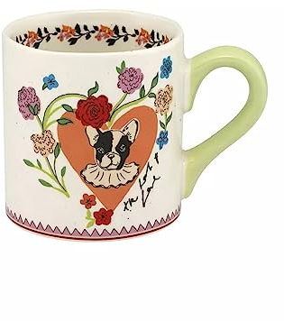Cath Kidston London China Shortie Look Love Mug in Cream 300ml