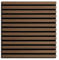HPFloor Akustikpaneele Holz 60x60cm Wandpaneele Holz schwarz |Innenwanddeko in Holzoptik Wandverkleidung| geölt | Quadratisch | 21mm|4er-Set | schwarzer Filz | Smoked Oak