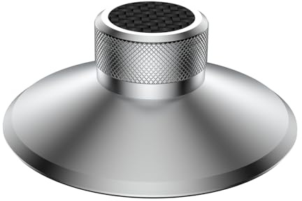 Brollitest Record Weight Disc LP Vinyl Weight Stabiliser, for Turntable Record Player (Silver,130g)