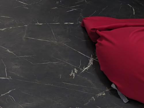 PVC Bodenbelag Vinylboden in Marmor Optik dunkel, Zuschnitt (4m breit, 3m lang)