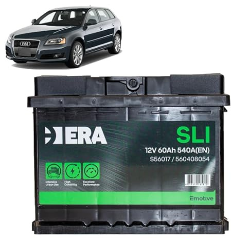 Batteria 60Ah per Audi A3 8P 2.0 TSI/TFSI benzina 2003-2013