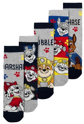 United Labels Paw Patrol Socken für Jungen - Kinder Sneaker Kindersocken Söckchen (5er Pack)