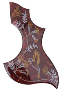 YoungMonic Kolibri-Abalone-Schlagbrett für Gibson-Akustikgitarre, selbstklebende Rückseite, Schildpatt-Gitarrenteile, E-Gitarren-Zubehör (4/4)
