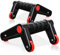 3 in 1 Liegestützgriffe Bauchroller Set, Bauchtrainer mit Fitnessbänder, inkl. Tragetasche, Kniematte Rutschfeste Griffe Bauchtrainer ab Roller ideal für Männer und Frauen Bauchmuskeltraining (Rot)