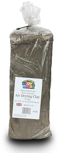 The Online Toy Store Air Drying Modelling Clay Nylon Reinforced 12.5kg (Stone)