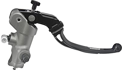 Pompa Freno - Lavorata CNC - 16X18 Con Corpo Pompa Anodizzato, Leva Snodata Lunga Nera (Pomello+Leva) per KTM TC (CC 125) 2016-2018
