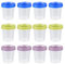 MXHBSTP 12 Pcs Small Pots With Lids, Snack Containers, Food Storage Containers, Salad Dressing Pots for Food Organization
