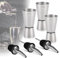 3 vasos medidores de cóctel de 15/30 ml, 20/40 ml, 25/50 ml, vaso medidor de ginebra doble, con 3 vertedores de botella, escala de doble tamaño, para bar, fiesta, vino, cóctel, bebida, coctelera