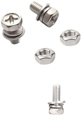 Wenqu Vis écrous Moto 2 Jeux Universels Bornes Batterie pour Moto Scooter ATV Dirt Bike Écrou Et Vis À Boulons M5x10mm M6x12mm 4Ah 5Ah 6AH 7Ah(M6x12mm Type 02)