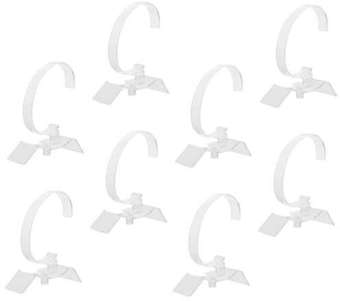 CALLARON Acryl Uhrenständer 8 Stück Transparent Armbanduhrhalter Schmuckaufbewahrung Kompakt Für Reise Und Schminktisch