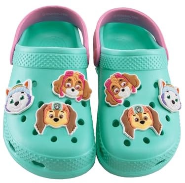PAW PATROL Schuhe Clogs Kinder, Skye, Everest und Liberty Mädchen Schuhe, Sommer Clogs Für Kinder, Grün 29