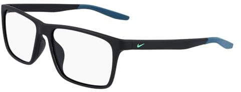 NIKE Nike 7116 N Brillenrahmen für Herren, 1 Stück, Matt Schwarz/Blau (Space Blue), 56/15/140