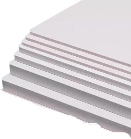 Panneau en mousse PVC expansée - 200×300/400×600 mm, épaisseur 7-18 mm, blanc, idéal for les loisirs créatifs et la présentation.(200x300x9mm)