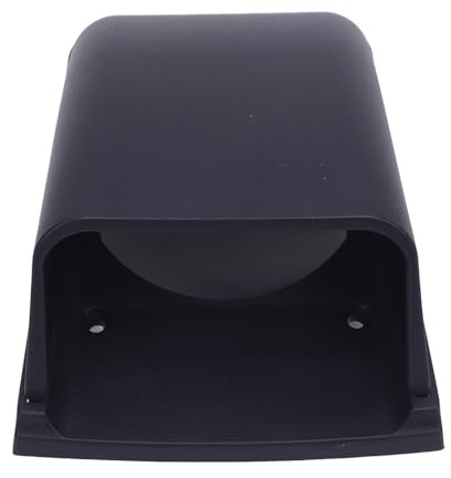 LUCKDANO Boat Cowl Vent Marine Intake Exhaust Cowl Ventilator 3in Stylish Look Enhanced Airflow Sturdy Boat Vent Cover for RV Yacht White and Black (Black)