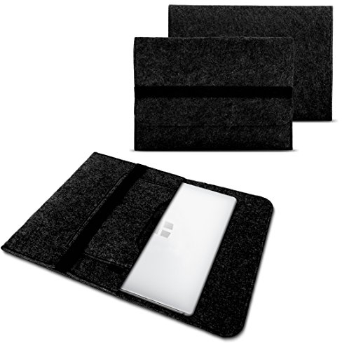 NAUC Schutztasche Hülle kompatibel für Trekstor Surftab Theatre 13,3 Zoll Tasche Netbook Schutzhülle Laptop Laptoptasche Sleeve Case, Farben:Dunkel Grau