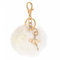 Shining crown Danse Ange Porte-clés Sac Pendentif Pom Pom Boule Porte-clés Sac À Main Femmes Charme Cadeau Blanc