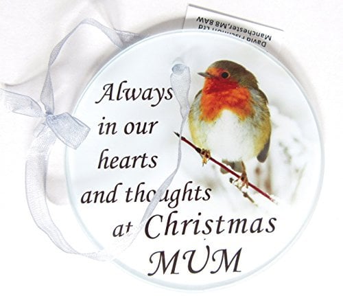 MUM Robin Glass Memorial Christmas Tree Hanger/Decoration