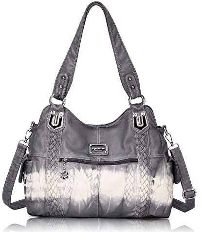 Angel Barcelo Roomy Fashion Hobo Damenhandtaschen, Damen Geldbörse, Umhängetaschen, Umhängetasche Tote, Gewaschene Ledertasche