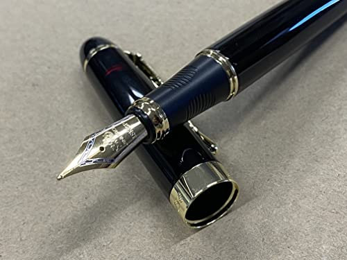 Rhapsody Jinhao x450 Fountain Pen 0.5mm Medium-Fine Nib Ink Pens (Deep Ruby Red)