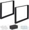Relaxdays Tischkufen 2er Set, BxH: 90x72 cm, Metall Tischbeine Schreibtisch, Esstisch, Couchtisch, Industrial, schwarz, 90 x 72 cm