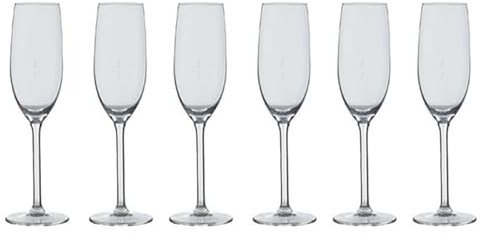 Secret de Gourmet - Lot de 6 Flûtes à Champagne Orpea 16cl Transparent