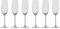 Secret de Gourmet - Lot de 6 Flûtes à Champagne Orpea 16cl Transparent
