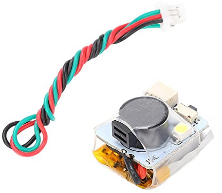 RC Buzzer Alarm, RC 100DB Buzzer Drone Finder Buzzer Drone Buzzer Allarme Drone Finder Buzzer con LED per FPV Racing Drone/BF/CF Flight Controller
