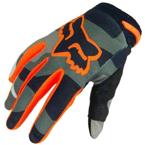 Fox 180 BNKR Glove Fahrrad MTB Ebike Rennrad Langfinger Handschuhe Schwarz Camo/Orange, M