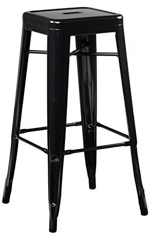 SKLUM Barhocker aus Stahl LIX Schwarz ↑76 cm