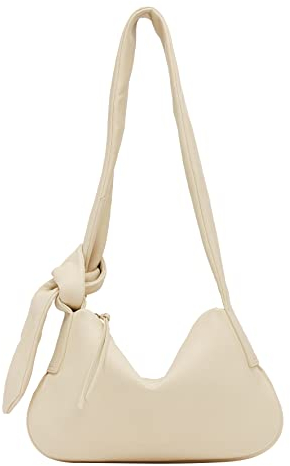 Liebeskind Berlin ERIN Hobo Schultertasche, Medium (HxBxT 26cm x 38.5cm x 6.5cm), Pearl
