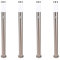 Novatool 4x Wegeleuchte I 110 cm I mit Bewegungsmelder I Edelstahl I IP44 I E27 Sockel I Wegebeleuchtung aussen Aussenleuchten Garten Standleuchte Terassenleuchte Gartenleuchte stehend