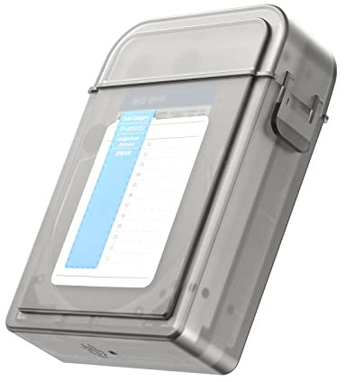2,5 Zoll Festplattengehäuse, PHIXERO HDD/SSD Tragbare Aufbewahrungsbox mit exklusivem Hinweis, staubdicht, stoßfest und antistatisch