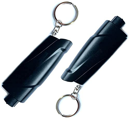 Honsheng Car Emergency Window Glass Breaker and Seatbelt Cutter Rescue Me Safety Hammer Keychain Vehicle Car Escape Rescue Punch Tool Window Breaker for Underwater and Land,Pack of 2