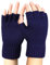 Bencailor Fingerlose Handschuhe Herren Winter Warme Halbfinger mit Weichem Strick Fleece Thermo (Marineblau)
