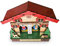 Josenidny Casetta meteorologica, barometro, termometro e igrometro in legno, decorazione da parete