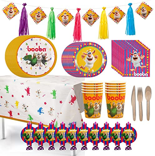 Booba Cartoon Official Birthday Party In A Box 82pc Set Decorating Kit Napkins